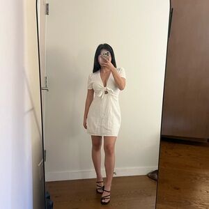 Showpo White Linen Dress